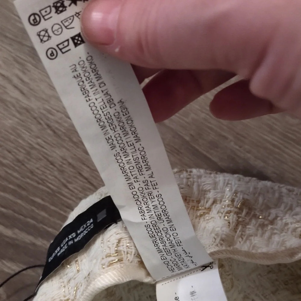 Zara Checkered Shorts Side Zipper Size XS - Picture 7 of 11